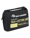 Sea To Summit + Drap de sac Soie Coton Traveller Pillow insert Navy Blue