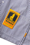 Service Works + Poplin Stripe Waiter Shirt Royal - 3