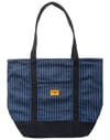 Pinstripe Denim Tote Indigo + Service Works