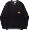 Waffle Contrast Thermal LS Tee Black White + Service Works