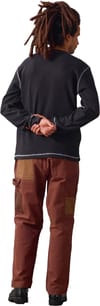 Service Works + Waffle Contrast Thermal LS Tee Black White - 3