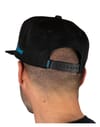 Skkil + Cap Snapback Black Square Logo Blue - 3