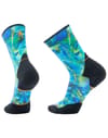 Trail Run Targeted Cushion Reflections Print Crew Socks Capri + Smartwool