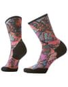 W Trail Run Targeted Cushion Triangle Prism Print Crew Socks Garden Pink + Smartwool