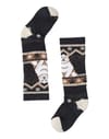 K Wintersport Full Cushion Polar Bear OTC Socks Charcoal + Smartwool