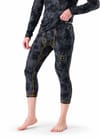 Smartwool + M Classic Thermal Merino Base Layer 3/4 Bottom Boxed Black Tie Dye/Honey Gold