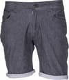 Slim Jean Short Black Denim + Snap