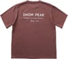 Snow Peak + Garment Dyed T-Shirt Burgundy - 3