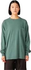 Snow Peak + Garment Dyed LS T-Shirt Dark Green - 4
