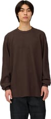 Snow Peak + Heavyweight Waffle Pullover Dark Brown