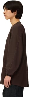 Snow Peak + Heavyweight Waffle Pullover Dark Brown - 3