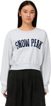 Snow Peak + Urake Varsity Print Pullover W Light Grey