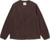 Water-Repellent Fleece Cardigan Dark Brown + Snow Peak