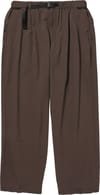 Water-Repellent Stretch Relaxed Pants Dark Brown + Snow Peak