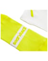 Soar + Crew Race Sock White/Fluro Yellow