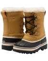 Sorel + Big Kids Caribou WP Caribou Buff Black - 7