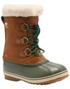 Sorel + Big Kids Yoot Pac Nylon WP Velvet Tan Stone Green - 5
