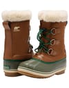 Sorel + Little Kids Yoot Pac Nylon WP Velvet Tan Stone Green - 8