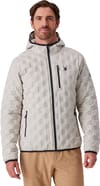 Spyder + Zenith Hooded Down Jacket Light Grey