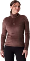Spyder + Shimmer Bug 1/2 Zip W Mocha
