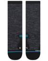 Stance Run Wool Crew Socks - Medium Black Performance Socks For Running & Athletic Wear