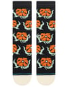 Stance + Broadcast Floral Crew Black