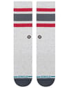 Stance + Boyd Pop Stitch Crew Heathergrey