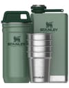 The Pre-Party Shotglass + Flask Set Hammertone Green + Stanley