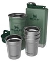 Stanley + The Pre-Party Shotglass + Flask Set Hammertone Green