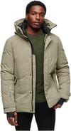 Superdry + City Padded Hooded Wind Parka Light Khaki Green