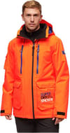 Superdry + Ski Ultimate Rescue Jacket Neon Sun Orange
