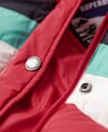 Superdry + Retro Panel Short Puffer Coat Alpine Red - 4