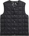 V-Neck Button Down Vest Black + Taion