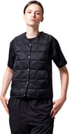 Taion + V-Neck Button Down Vest Black - 4