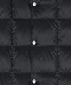 Taion + V-Neck Button Down Down Vest Black Leopard - 5