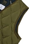 Taion + Military Zip V Neck Down Vest Dark Olive - 6