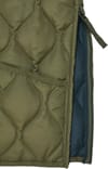 Taion + Military Zip V Neck Down Vest Dark Olive - 8