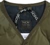 Taion + Military Zip V Neck Down Vest Dark Olive - 9