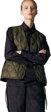 Taion + Military Crew Neck Down Vest Soft Shell Dark Olive - 5