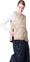 Taion + Military Crew Neck Down Vest Soft Shell Dark Sage Green - 5