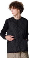 Taion + Military Button Crew Neck Down Vest Black - 4