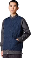 Taion + Military Button Crew Neck Down Vest Dark Navy