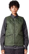 Taion + Military Button Crew Neck Down Vest Dark Olive - 3