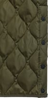 Taion + Military Button Crew Neck Down Vest Dark Olive - 6