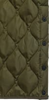 Taion + Military Button Crew Neck Down Vest Dark Choco - 5