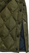 Taion + Military Button Crew Neck Down Vest Dark Choco - 6