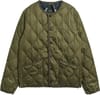 Military Crew Neck Down Jacket Dark Olive + Taion