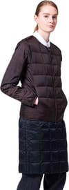 Taion + Crew Neck W-Zip Down Jacket Black - 3