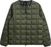 Crew Neck W-Zip Down Jacket Dark Olive + Taion