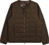 Crew Neck W-Zip Down Jacket Dark Choco + Taion